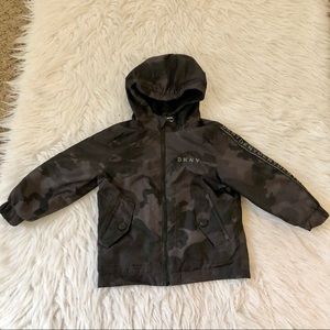 DKNY black camo jacket, size 2T